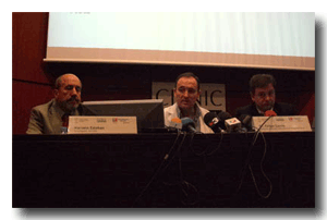 Los doctores Mariano Esteban, Felipe García y Juan Carlos López Bernardo 