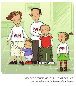 Imagen extraída de los Cuentos de Lucía publicados por la Fundación Lucía