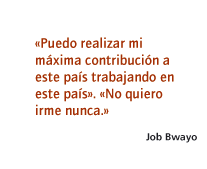 Destacado: Cita de Job Bwayo