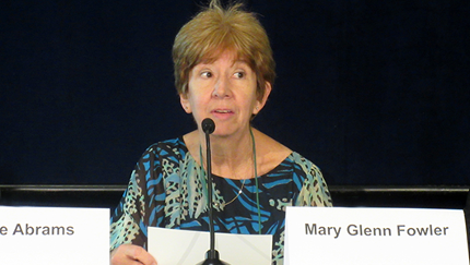 Mary Glenn Fowler, en su presentación en la CROI 2015. Foto: Liz Highleyman, hivandhepatitis.com. 