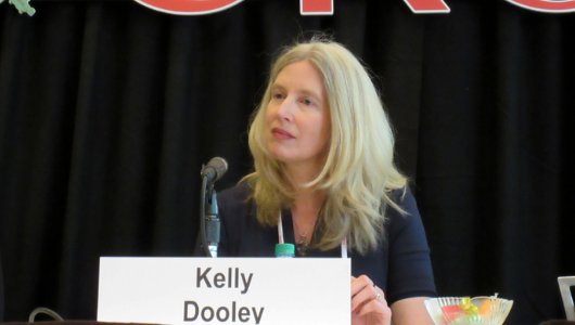 Kelly Dooley, en la CROI 2019. Foto: Liz Highleyman. 