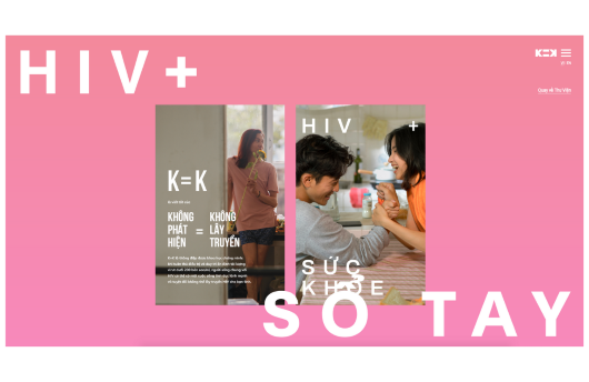 Imagen: Materiales de la campaña en el sitio web vietnamita sobre I=I (K=K) https://kbangk.vn
